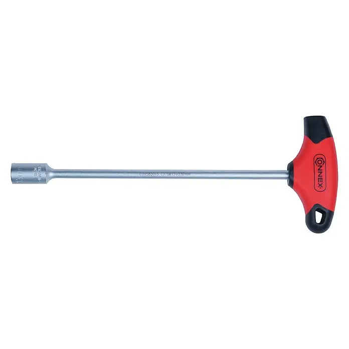 Connex Destornillador de llave de vaso COX583013 - Largo: 230 mm - Llave de vaso con mango en T CONNEX, una herramienta con mango en T y vaso para diversas tareas de atornillado. Práctica y robusta.