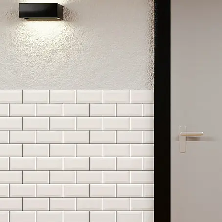 Modern Style Wandfliese Manhattan Biselado Blanco