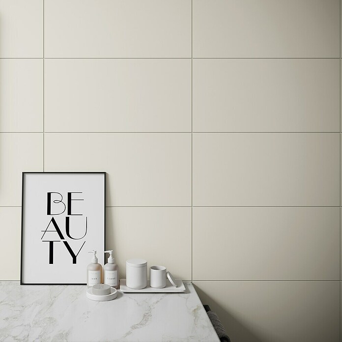 Ambiente by Palazzo Wandfliese Soft Sand (30 x 60 cm, Creme, Matt) | BAUHAUS