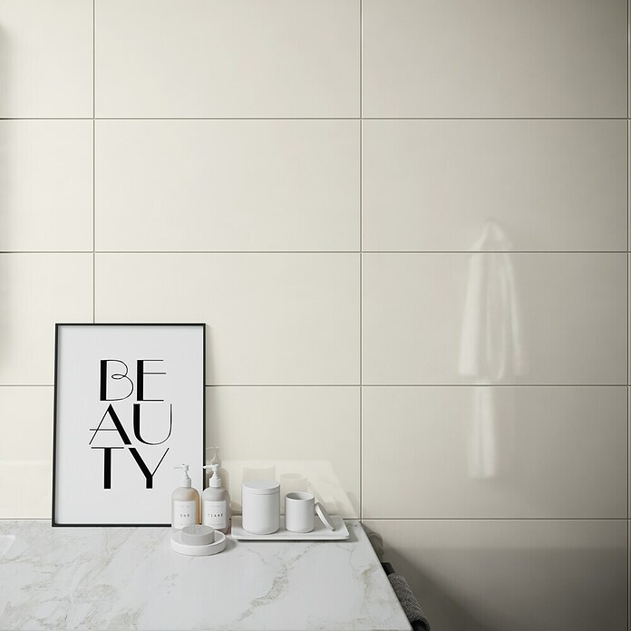 Ambiente by Palazzo Wandfliese Soft Sand (30 x 60 cm, Creme, Glänzend) | BAUHAUS