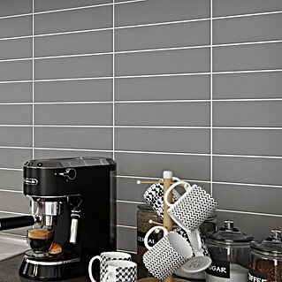 Modern Style Wandfliese Urban Gris (7,5 x 30 cm, Grau, Matt)