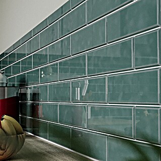 Modern Style Wandfliese Emotion Verde 800 (9,8 x 29,8 cm, Grün, Glänzend)