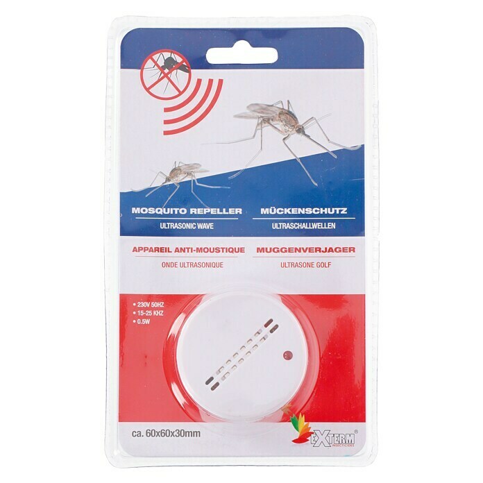Antimosquitos electrónico por ultrasonido (Blanco, 230 V)