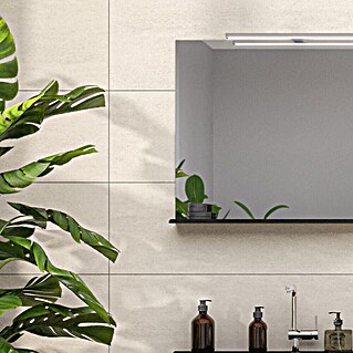 Wandfliese Palmeto Base Perla (30 x 90 cm, Hellgrau, Matt)