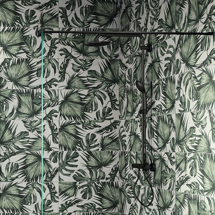 Domicil Wandfliese Living Concrete Jungledrum (30 x 60 cm, Grün/Weiß, Matt) | BAUHAUS