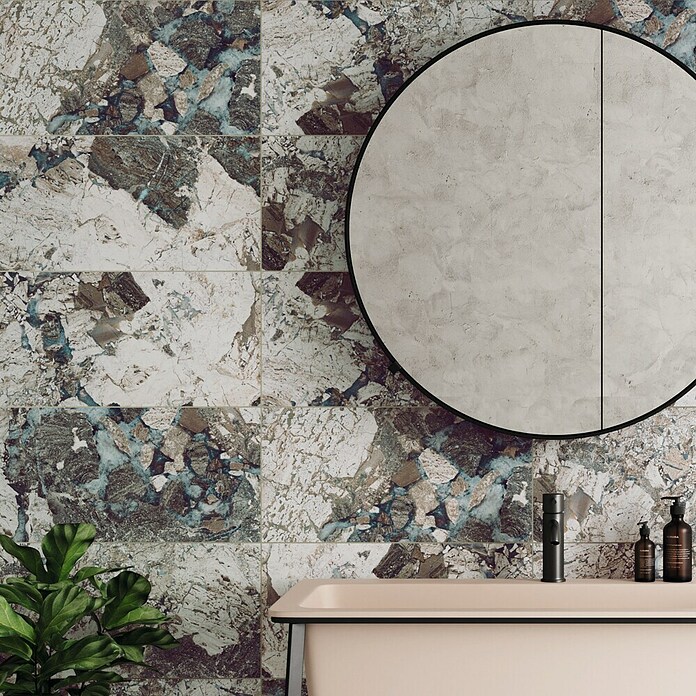Domicil Wandfliese Stone Art Landscape (30 x 60 cm, Blau/Grau/Beige, Glänzend) | BAUHAUS
