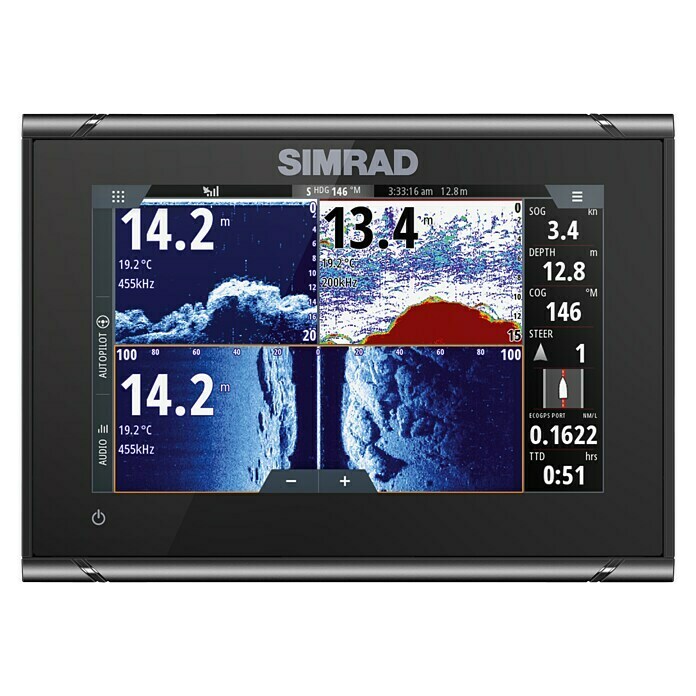 Simrad Fishfinder & GPS-Kartenplotter Go7 XSE ROWGeber: Active Imaging 3-in-1-Geber, Bildschirmtyp: 7″/177,8 mm TFT Super Wide View Unknown