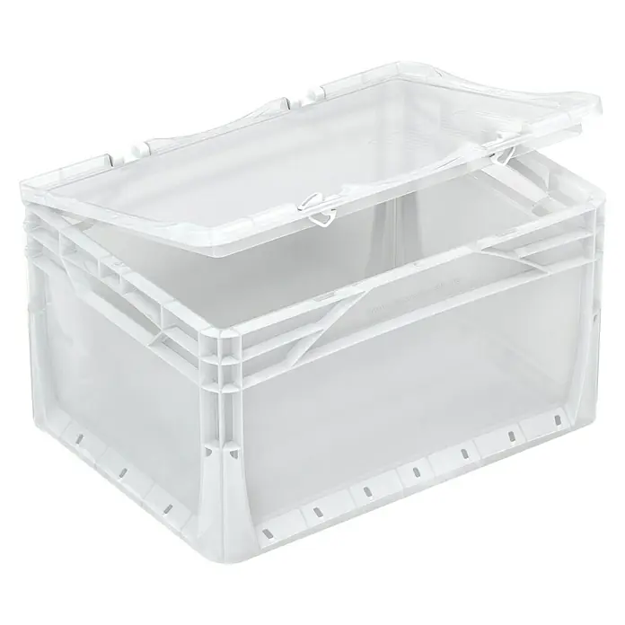 Surplus Systems Deckel - Passend für: Surplus Systems Euronormbox 40 x 30 cm, L x B: 40 x 30 cm, Kunststoff, Transparent - Aufnahme einer durchscheinenden weißen Kunststoff-Lagerbox mit abnehmbarem Deckel, ideal zur Aufbewahrung verschiedener Gegenstände im Lager.