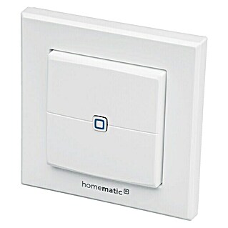 Homematic IP Funk-Wandtaster HmIP-WRC2 (2-fach, Batteriebetrieben, Weiß, 19 x 86 x 86 mm)