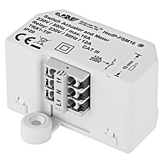 Homematic IP Funkschalter Mess-Aktor HmIP-FSM16 (230 V/50 Hz, 16 A, 41 x 54 x 33 mm)