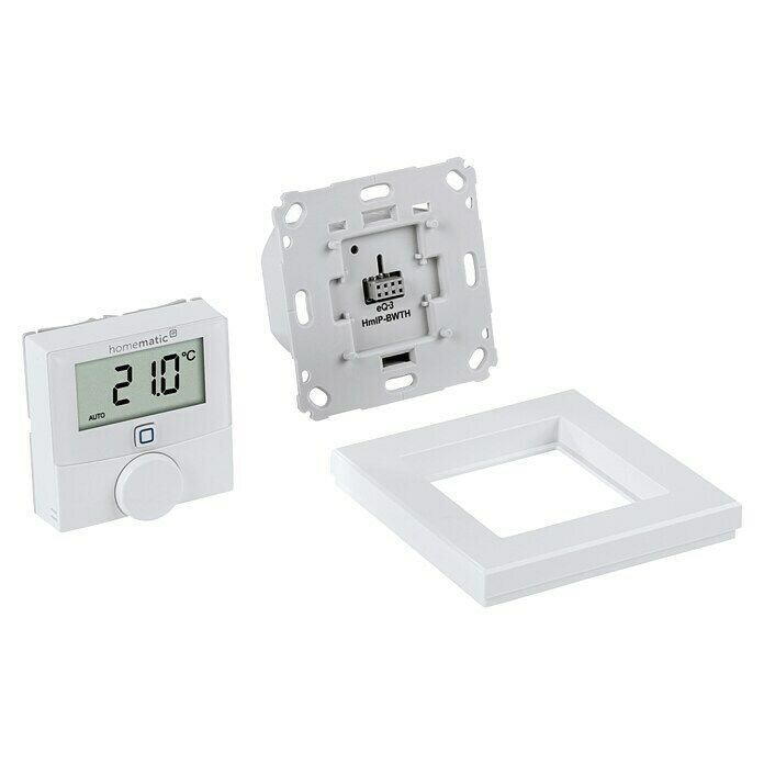 Homematic IP Funk-Raumthermostat HmIP-BWTHNetzbetrieben, 230 V/50 Hz, 54 x 86 x 86 mm Detail Shot