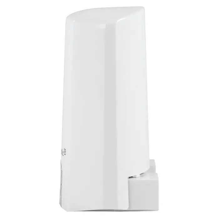 Homematic IP Funk-Lichtsensor HmIP-SLO - Weiß, 5,2 x 6,5 x 3,4 cm, Batteriebetrieben - Nahaufnahme eines weißen, elektronischen Wasserhahnsensors mit einem glatten, modernen Design und einem minimalistischen Erscheinungsbild.