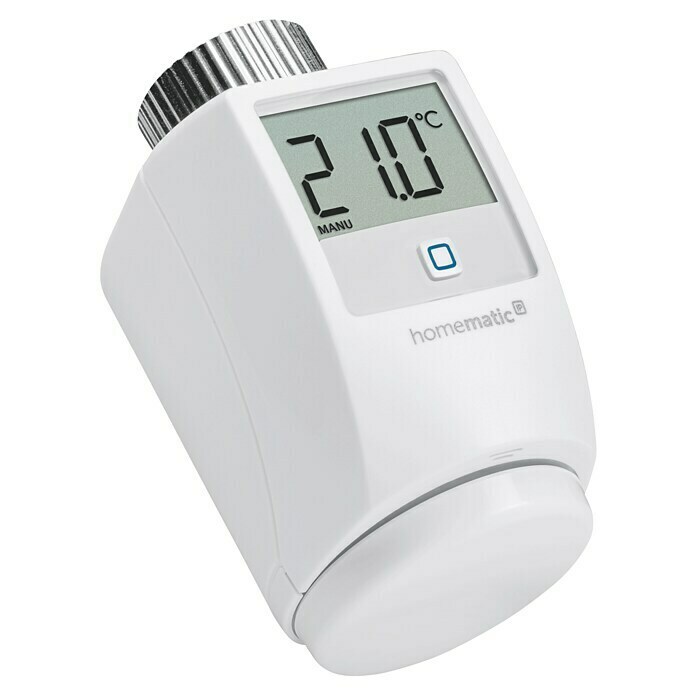 Homematic IP Heizkörper-Thermostat HmIP-eTRV-2Ventilanschluss: M30 x 1,5 mm, Batteriebetrieben Right Side View