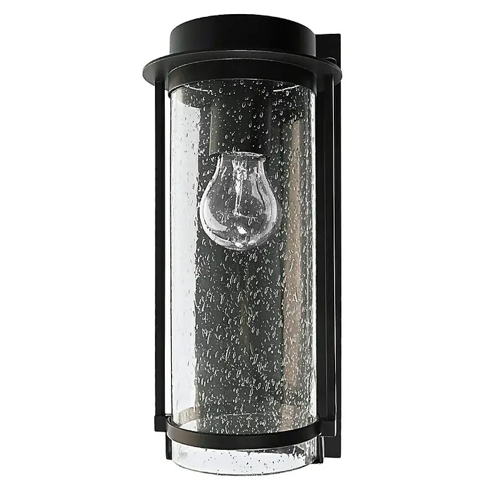 Starlux Außenwandleuchte Elmo - 10 W, 17 x 12 x 33 cm, Anthrazit/Weiß, IP44 - Moderne Außenwandleuchte mit klarem Glas und schwarzem Rahmen. Elegantes Design für den Außenbereich.