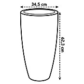 Elho Okrugla tegla za biljke Pure Soft Round High  (Vanjska dimenzija (ø x V): 34,5 x 62,3 cm, Antracit, Plastika) | BAUHAUS