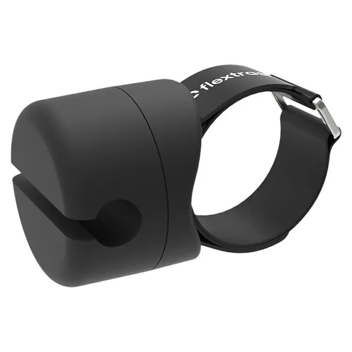 Yachticon Flextrash Rohrhalterung - Passend für: Yachticon Mülleimer Flextrash - FlexTrace-Gerät zur Verfolgung von Fingerbewegungen. Ein kleines, schwarzes Gerät mit einem Armband zur Befestigung am Finger.