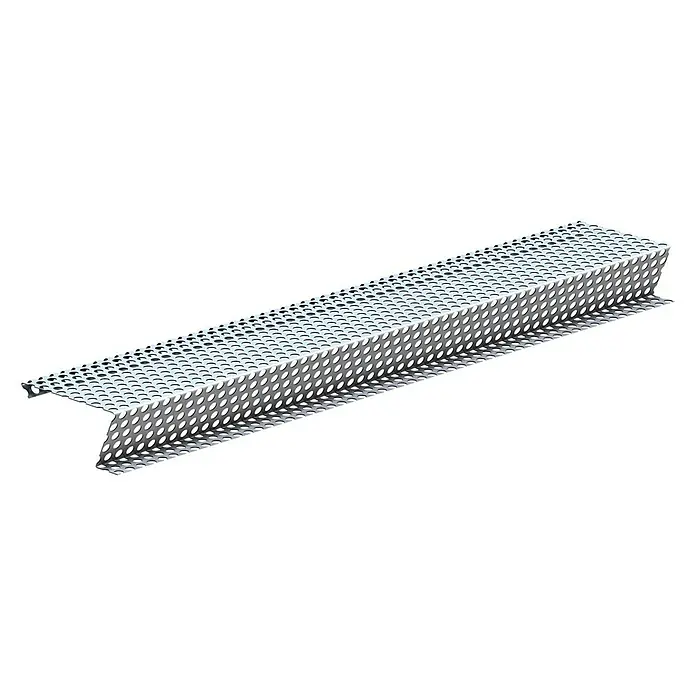 Sarei Laubstop - Länge: 1,25 m, Passend für: Dachrinnen mit Nennweite 80 mm - Ein perforierter Kabelkanal aus Metall, ideal für die geordnete Kabelführung und Belüftung. Die robuste Konstruktion sorgt für Langlebigkeit.