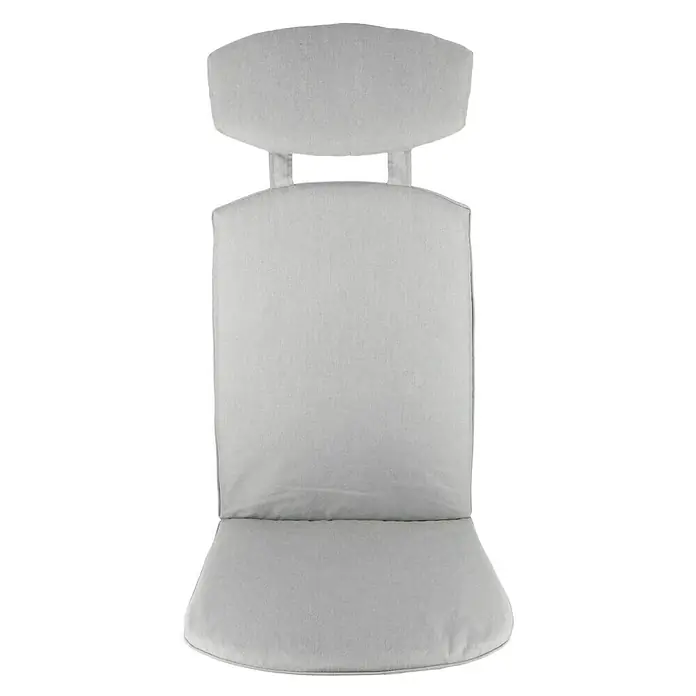 Sitzkissen - Polyester, Grau - Gepolsterter Stuhlkissen- und Rückenlehnensatz in neutralem Grau, ideal für zusätzlichen Komfort und Stil in jedem Essbereich oder Wohnzimmer.