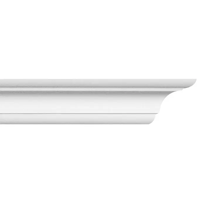 Zierprofil Modern C 100 - 200 x 7 x 7 cm, Extrudiertes Polystyrol (XPS) - Weißes Zierprofil für eine elegante Raumgestaltung. Die Formgebung verleiht dem Raum ein besonderes Ambiente und ist ein Blickfang.