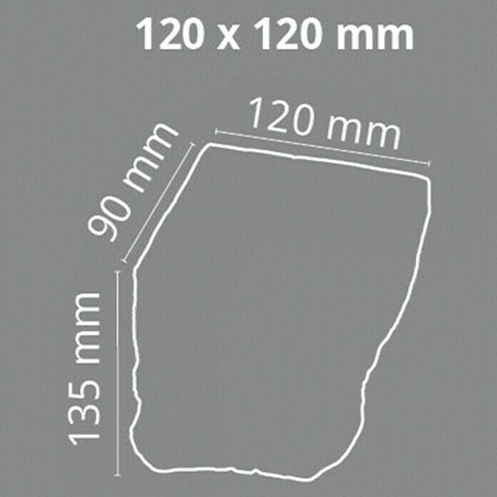 Dekoelement (Konsole, Dunkelbraun, 9 x 12 x 13,5 cm)