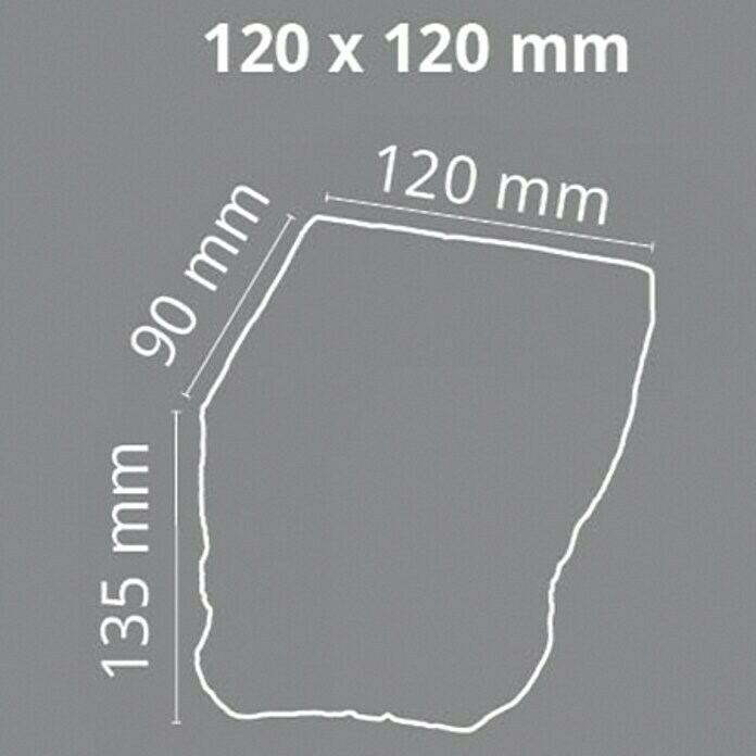 Dekoelement (Konsole, Hellbraun, 9 x 12 x 13,5 cm)