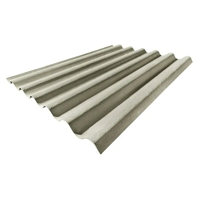 Euronit Placa de fibrocemento Granonda Go 177 - 2 m x 1,1 m x 6,5 mm, Gris - Placa de fibrocemento ondulada gris para tejados y revestimientos. Duradera y resistente para diversos proyectos de construcción.
