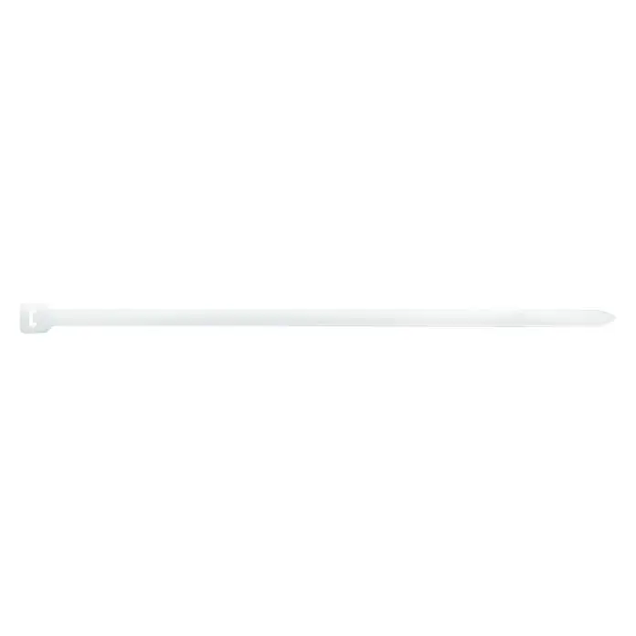 Index Bridas para cables de Nylon - An x L: 76 x 540 mm, Plástico, Blanco - Una brida blanca, una herramienta simple pero versátil para agrupar y asegurar cables y otros elementos de forma ordenada.