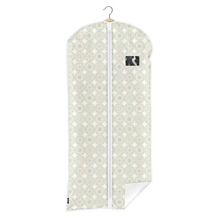 Saco para la ropa y vestidos Ella - Beige - Funda de ropa con cremallera y gancho para colgar, ideal para guardar ropa.
