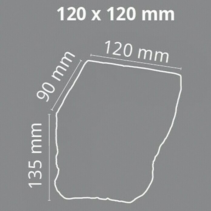Dekoelement (Konsole, Weiß, 9 x 12 x 13,5 cm)