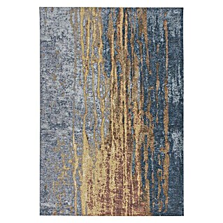 Kayoom Flachgewebeteppich Blaze (Beige/Blau, 230 x 155 cm, 74 % Polyester)