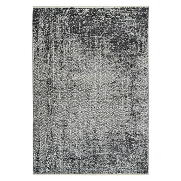 Kayoom Kurzflorteppich Baroque (Anthrazit, 150 x 80 cm, 100 % Polyester)