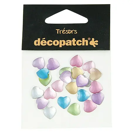 Décopatch  Pieza decorativa Trésors Coeurs pastel