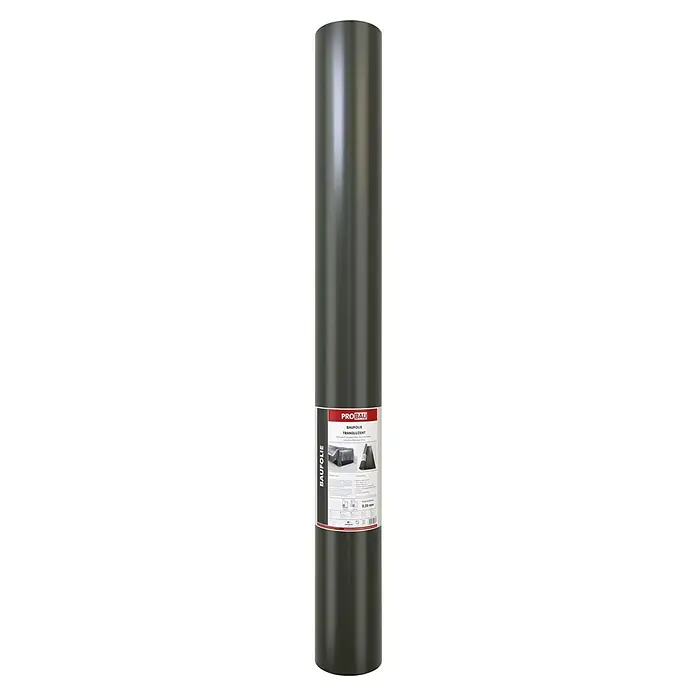 Probau Baufolie - 25 m x 2 m x 0,2 mm, Polyethylen, Transluzent - Eine Rolle transluzente Baufolie von Pro Bau, ideal zum Abdecken und Schützen bei Bauarbeiten. Praktische Baufolie in solider Qualität.