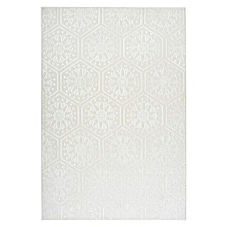 Kayoom Kurzflorteppich Monroe II (Weiß, 300 x 80 cm, 100 % Polyester)