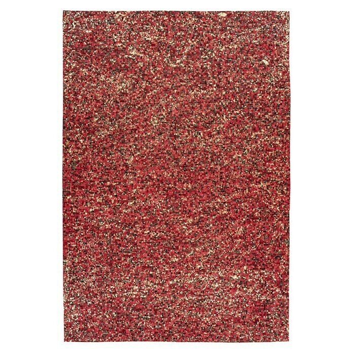 Kayoom Echtlederteppich (Rot, 290 x 200 cm)
