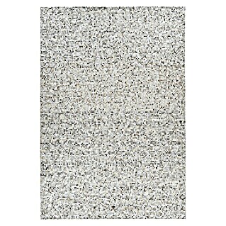 Kayoom Lederteppich Finish (Grau/Silber, 290 x 200 cm, 100 % Leder)