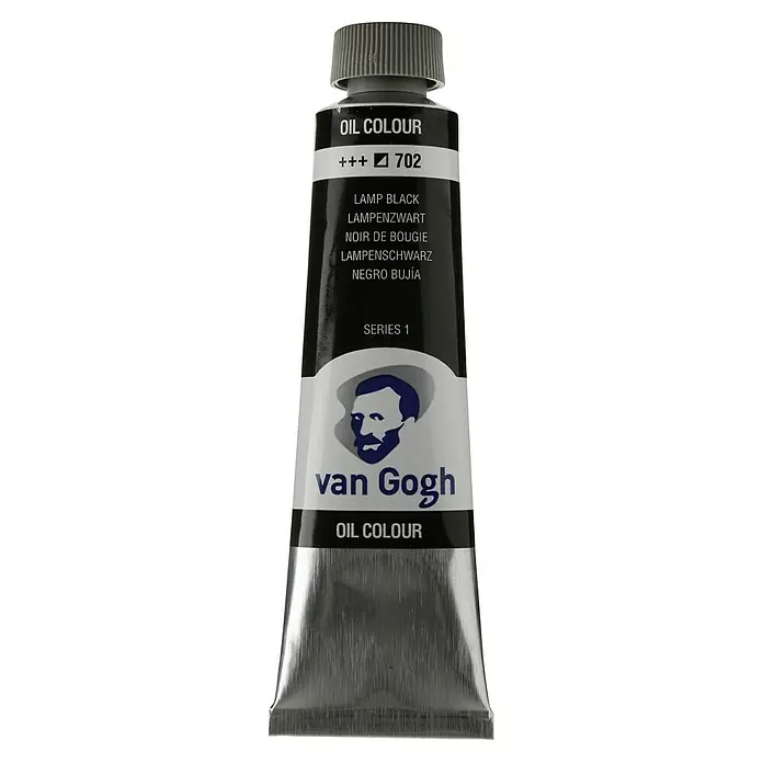 Talens Van Gogh Pintura al óleo - Negro bujía, 40 ml, Tubo - Un tubo de pintura al óleo Van Gogh en Negro de Humo, perfecto para artistas. La pintura está muy pigmentada para resultados vibrantes.