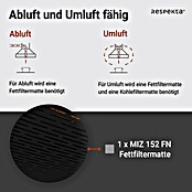 Respekta Unterbauhaube Suna (Breite: 60 cm, Max. Gebläseleistung Abluftbetrieb: 205 m³/h, Schwarz) | BAUHAUS