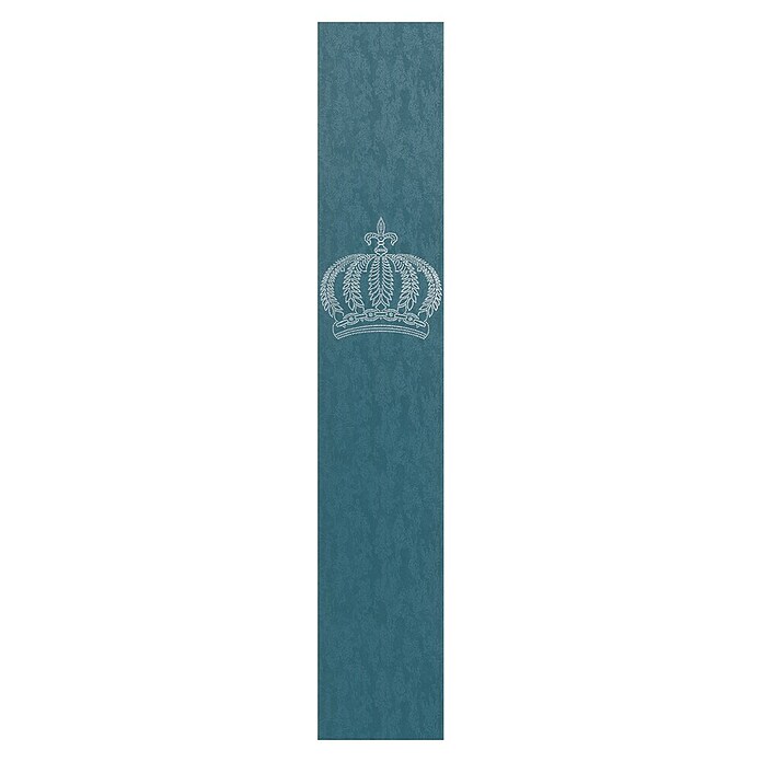 Glööckler Pompöös Provence Vliestapete Panel Krone (Blaugrün, Metalloptik, 3 x 0,53 m) | BAUHAUS
