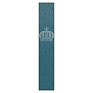 Glööckler Pompöös Provence Vliestapete Panel Krone (Blaugrün, Metalloptik, 3 x 0,53 m)