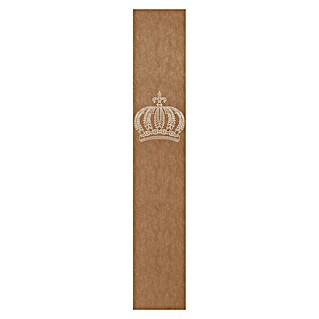 Glööckler Pompöös Provence Vliestapete Panel Krone (Kupfer, Metalloptik, 3 x 0,53 m)