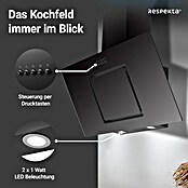 Respekta Campana decorativa Sve (Ancho: 89,8 cm, Máx. Potencia del ventilador en modo extracción: 377 m³/h, Negro) | BAUHAUS