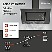Respekta Campana decorativa Blacksteel Ne (Ancho: 90 cm, Máx. Potencia del ventilador en modo extracción: 502,6 m³/h, Negro metalizado) | BAUHAUS