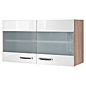 Flex-Well Valero Glas-Hängeschrank (32 x 100 x 54,8 cm, Weiß) | BAUHAUS
