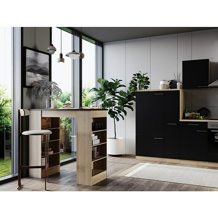 Respekta Merle Bartisch (L x B x H: 67 x 138 x 108 cm, Schwarz Matt) | BAUHAUS