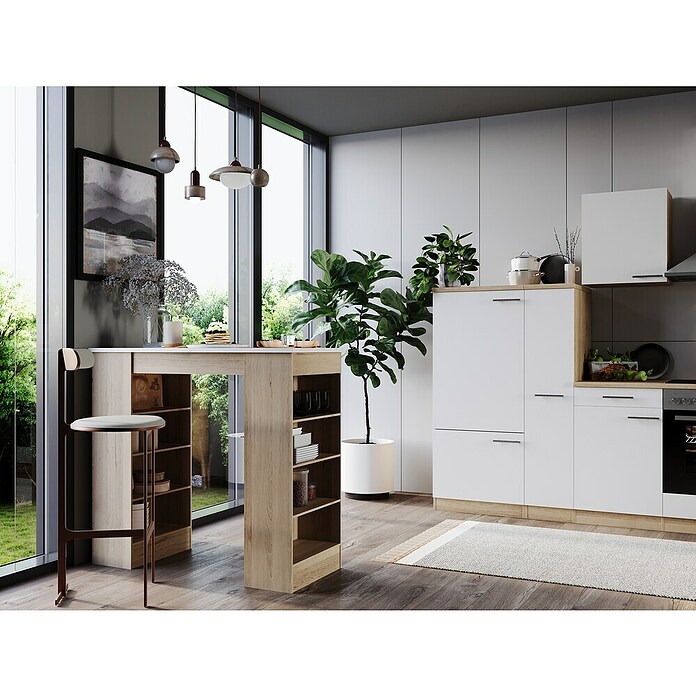 Respekta Merle Bartisch (L x B x H: 67 x 138 x 108 cm, Weiß Matt) | BAUHAUS