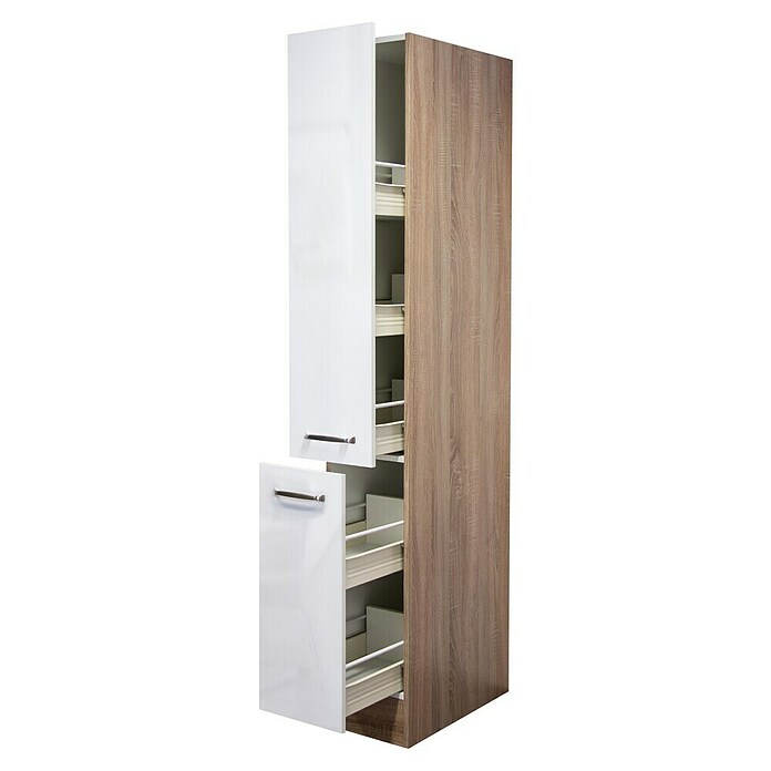 Flex-Well Valero Apotheker-Hochschrank (57 x 30 x 200 cm, Weiß) | BAUHAUS