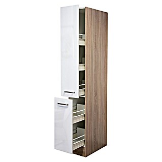 Flex-Well Valero Apotheker-Hochschrank (57 x 30 x 200 cm, Weiß)