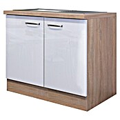 Flex-Well Valero Spülenunterschrank (60 x 100 x 86 cm, Weiß) | BAUHAUS
