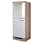 Flex-Well Valero Demi-Geräteumbauschrank (57 x 60 x 169,5 cm, Weiß, 1 Nische für integrierten Kühlschrank, 1 Nische für integrierten Backofen) | BAUHAUS